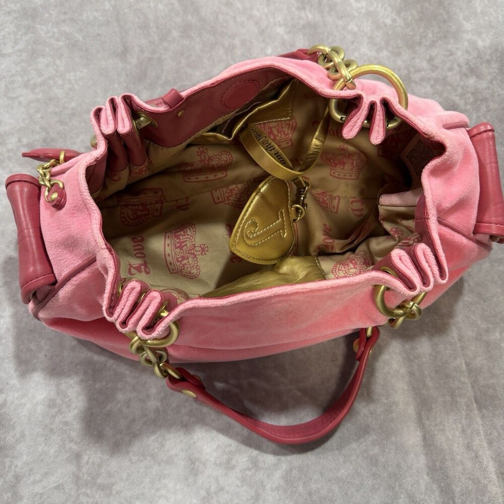 Vintage Y2K Juicy Couture Velour "Once Upon a Time" Purse Bag Pink Fairy NWOT - Picture 13 of 16